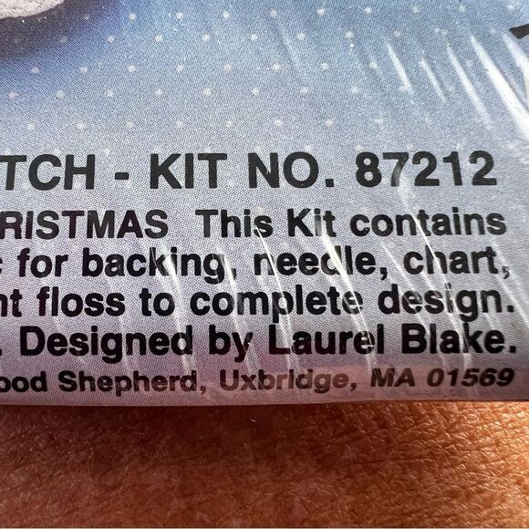 New Vintage Christmas Stocking Cross Stitch Kit Night Before Christmas #87212 - Picture 5 of 6